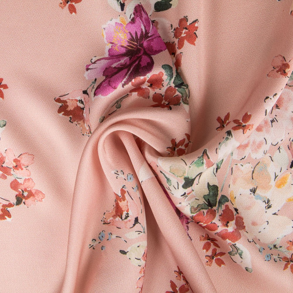 Polyester Satiné Kimono Écru - Ribes y Casals
