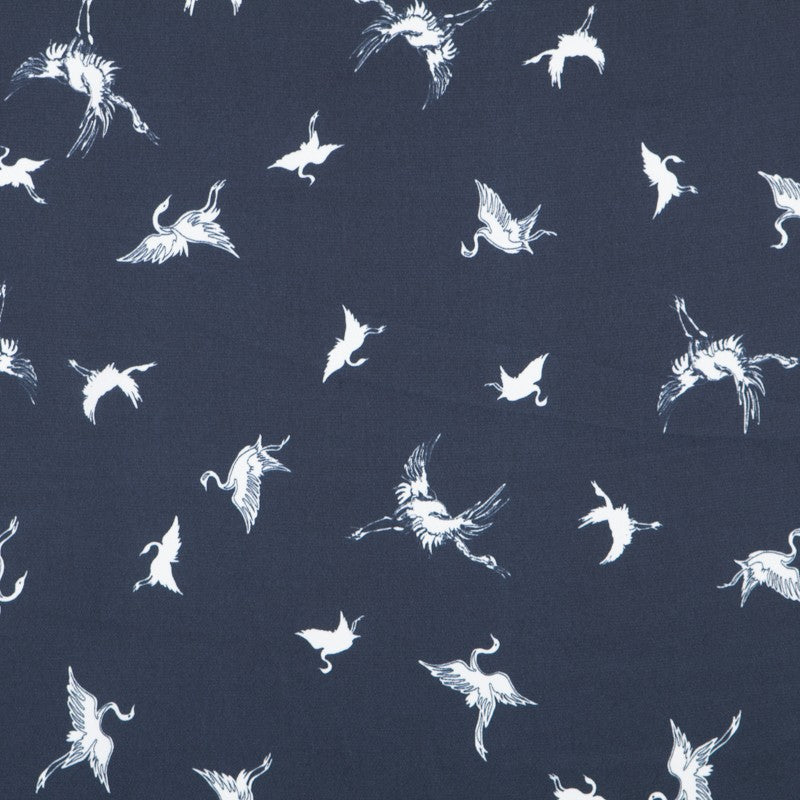 Satin Cigogne Fond Bleu - Ribes y Casals