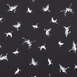 Satin Cigogne Fond Noir - Ribes y Casals