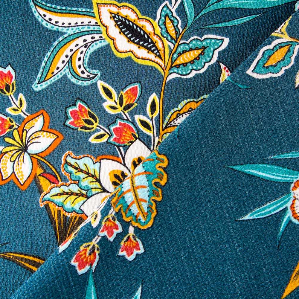 Satin Crêpe Aquamarine - Ribes y Casals