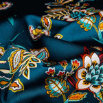 Satin Crêpe Aquamarine - Ribes y Casals