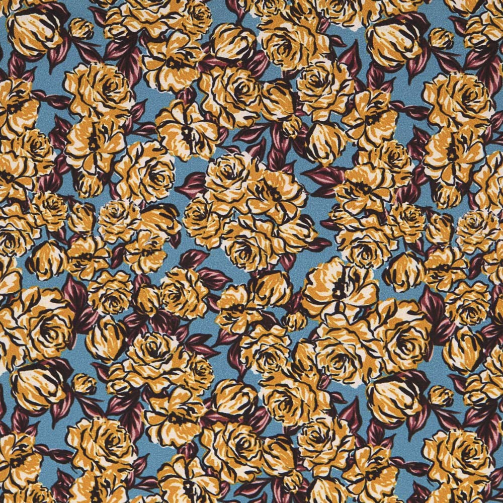 Satin Crétonne Retro Ocre - Ribes y Casals