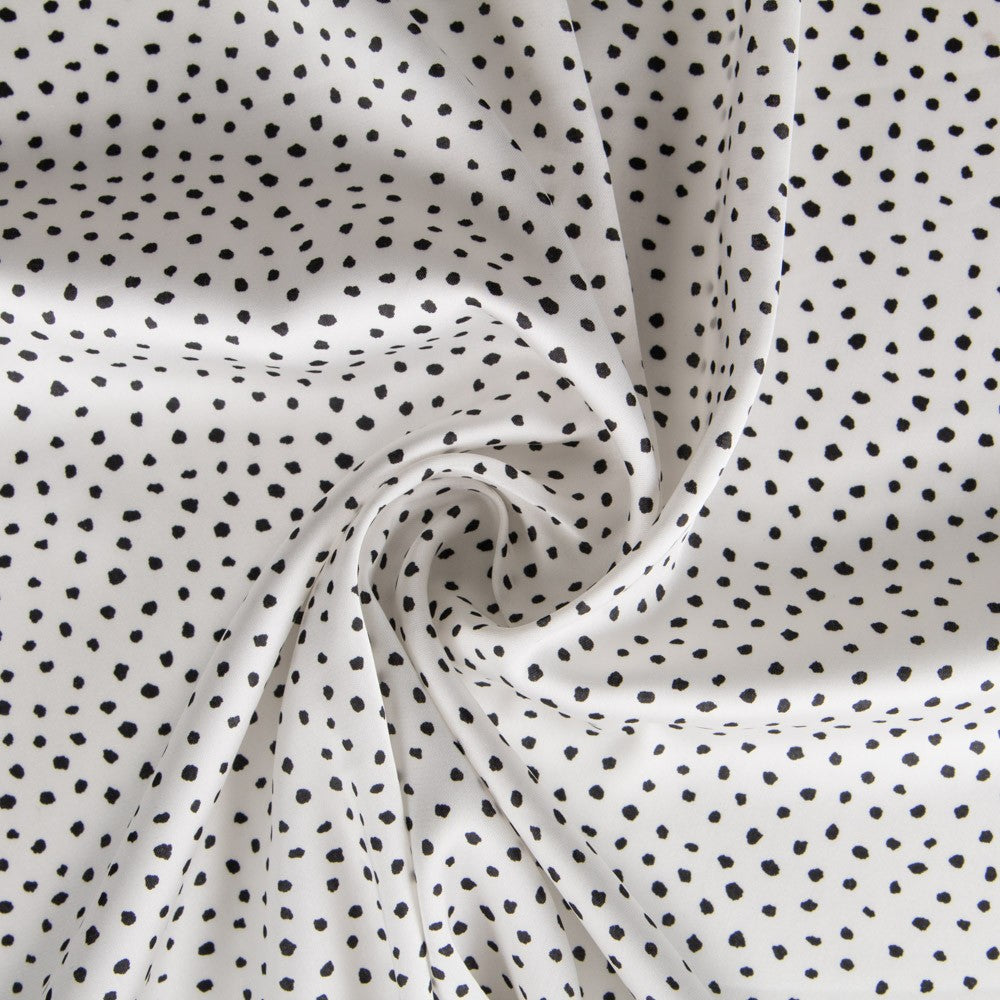 Viscose A Pois Noirs - Ribes y Casals