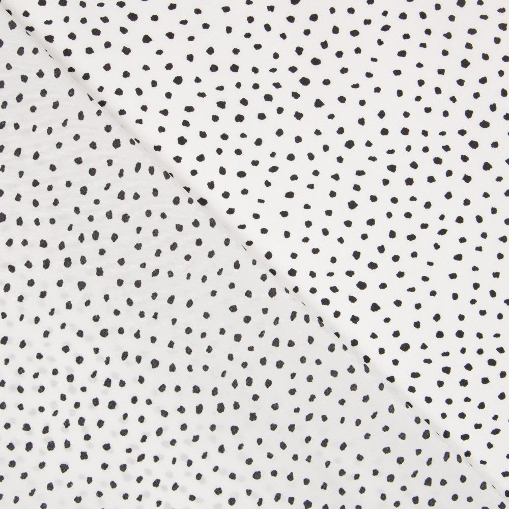 Viscose A Pois Noirs - Ribes y Casals