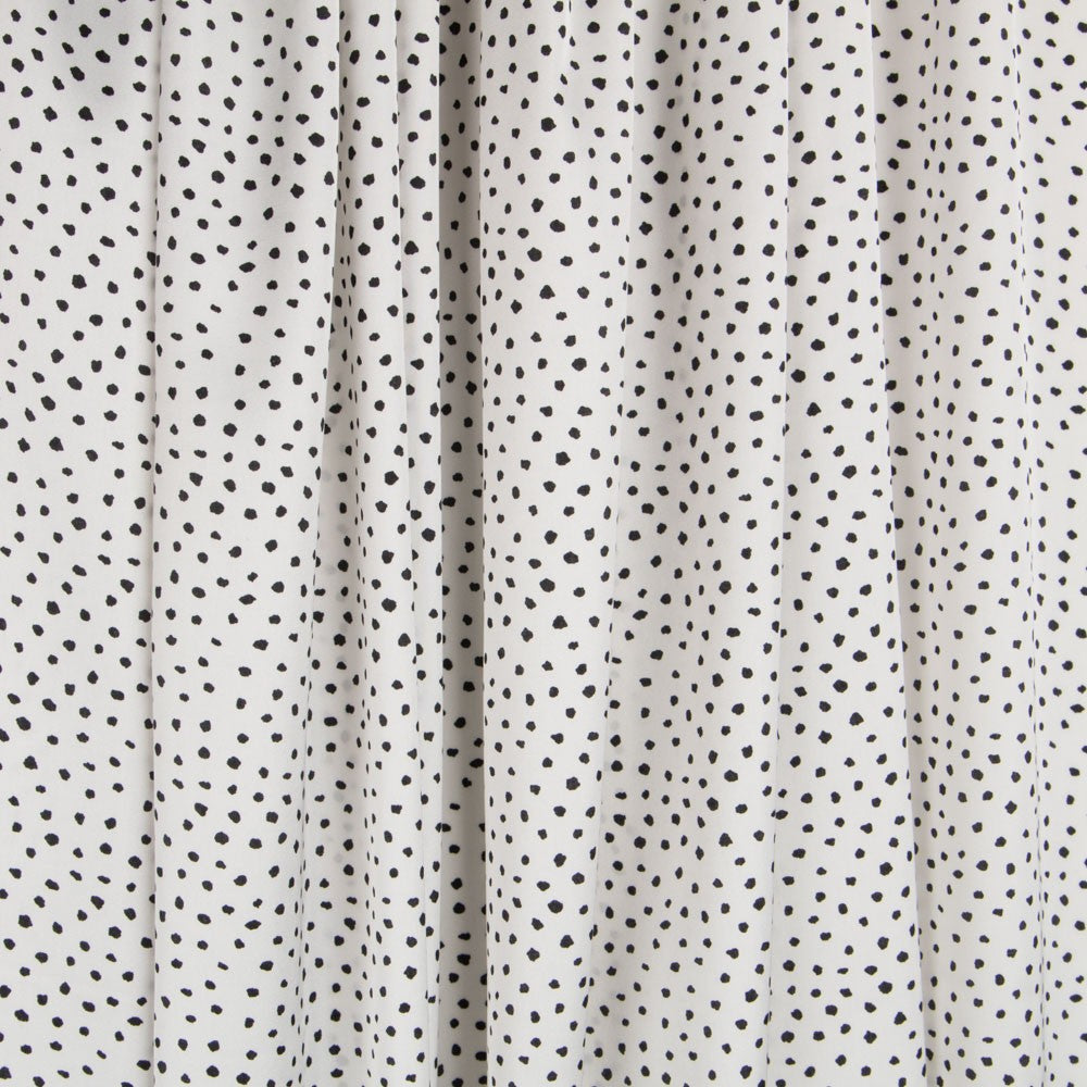 Viscose A Pois Noirs - Ribes y Casals