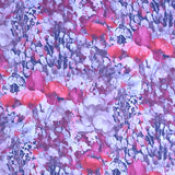 Satin Imprimé Fleurs Tachetés Rouge - Ribes y Casals