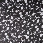 Satin Imprimé Feuilles Blanc - Ribes y Casals