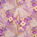Satin Imprimé Bouquet Lilas - Ribes y Casals