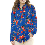 Satin Floral Asia Bleu - Ribes y Casals
