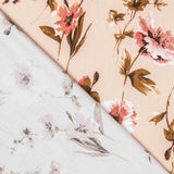 Satin Floral Impact Noir - Ribes y Casals