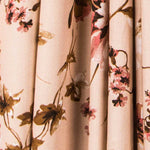 Satin Floral Impact Noir - Ribes y Casals