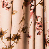 Satin Floral Impact Noir - Ribes y Casals