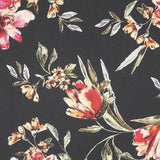 Satin Floral Noir - Ribes y Casals