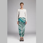 Satin Kimono Flash Vert - Ribes y Casals