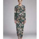 Satin Kimono Vert Emeraude - Ribes y Casals
