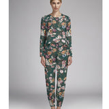 Satin Kimono Vert Emeraude - Ribes y Casals
