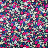 Satin Liberty London Petals Fuchsia - Ribes y Casals