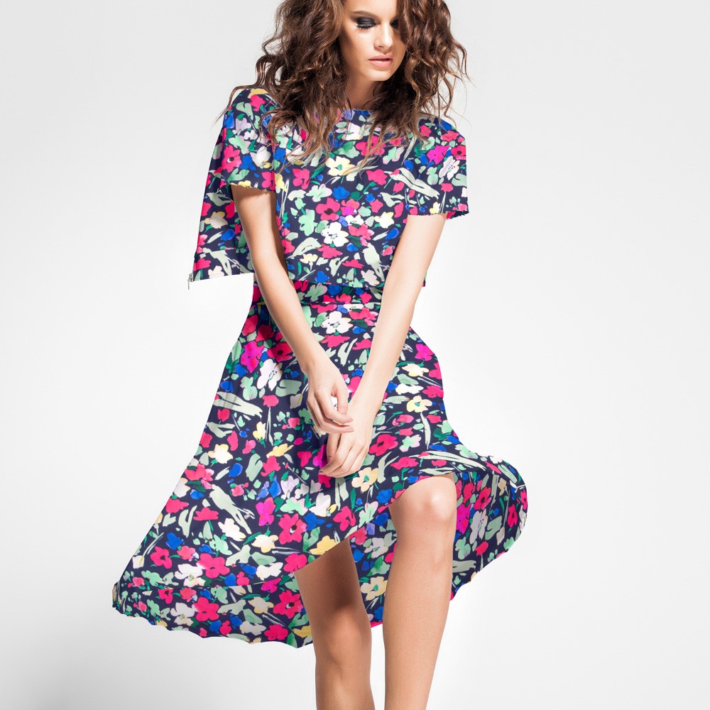Satin Liberty London Petals Fuchsia - Ribes y Casals