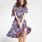 Satin Liberty London Petals Fuchsia - Ribes y Casals