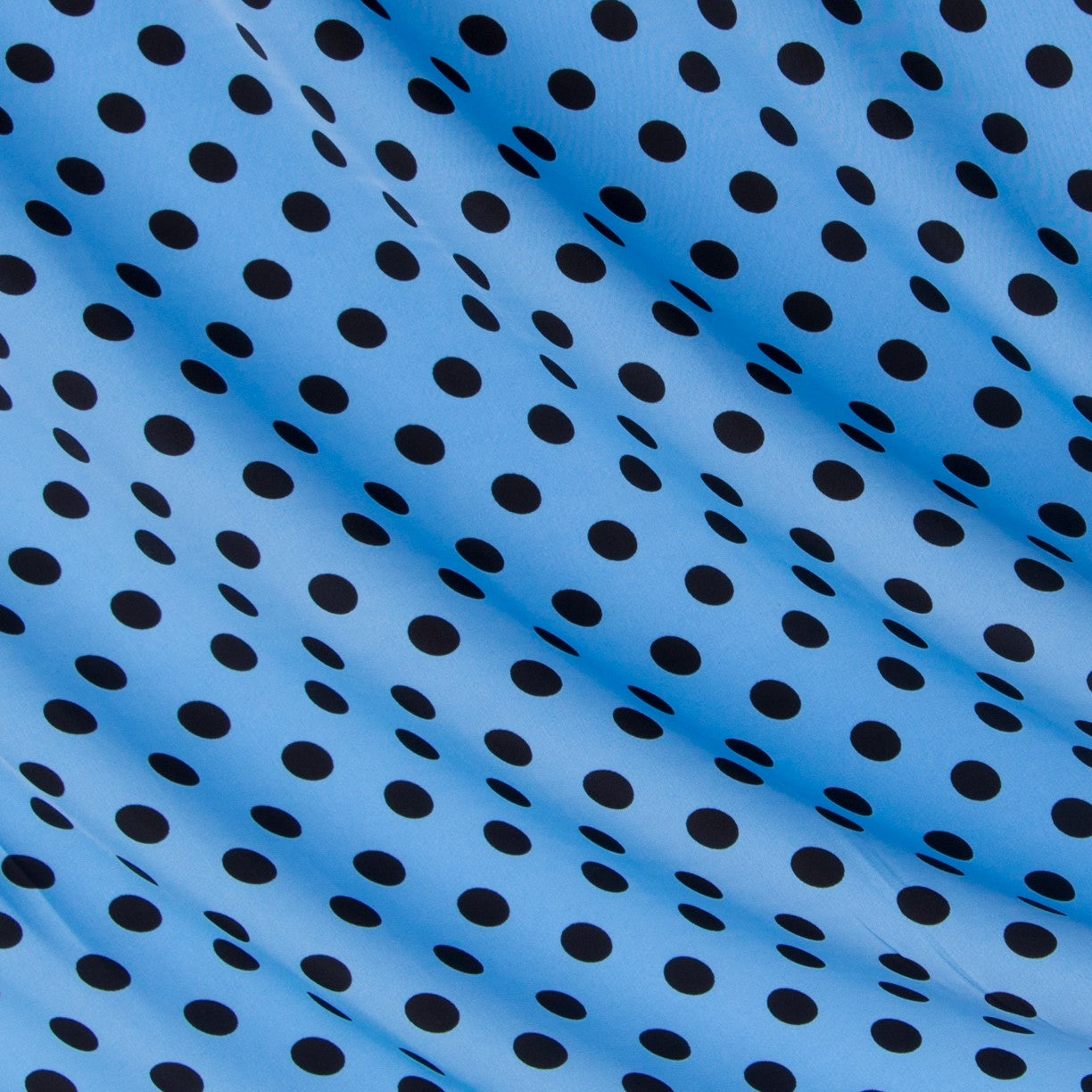 Satin Pois Bleu Ciel - Ribes y Casals