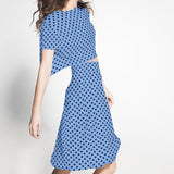 Satin Pois Bleu Ciel - Ribes y Casals