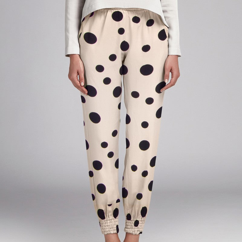 Satin Pois Crème - Ribes y Casals