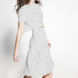 Satin Pois Fond Blanc - Ribes y Casals