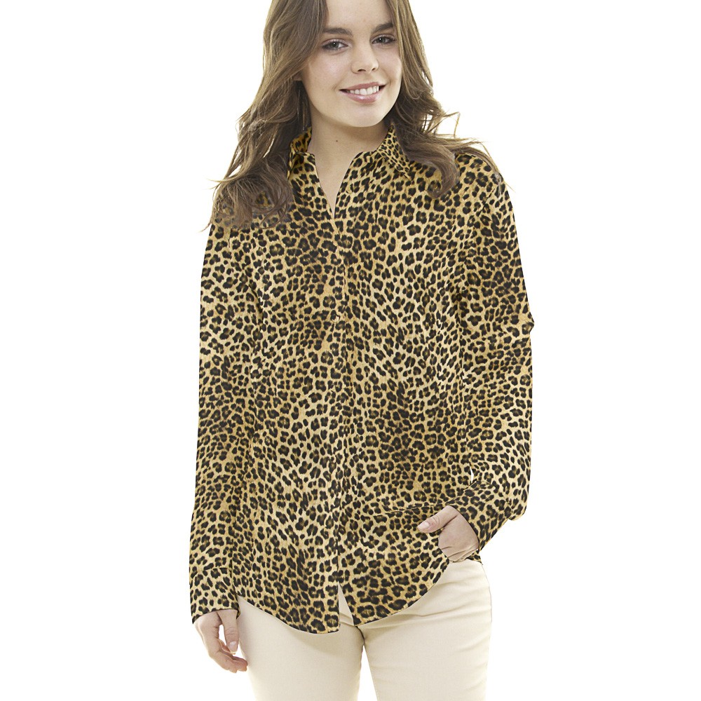 Satin Matt Leopard Camel - Ribes y Casals