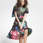 Satin Mode Branches Noir - Ribes y Casals