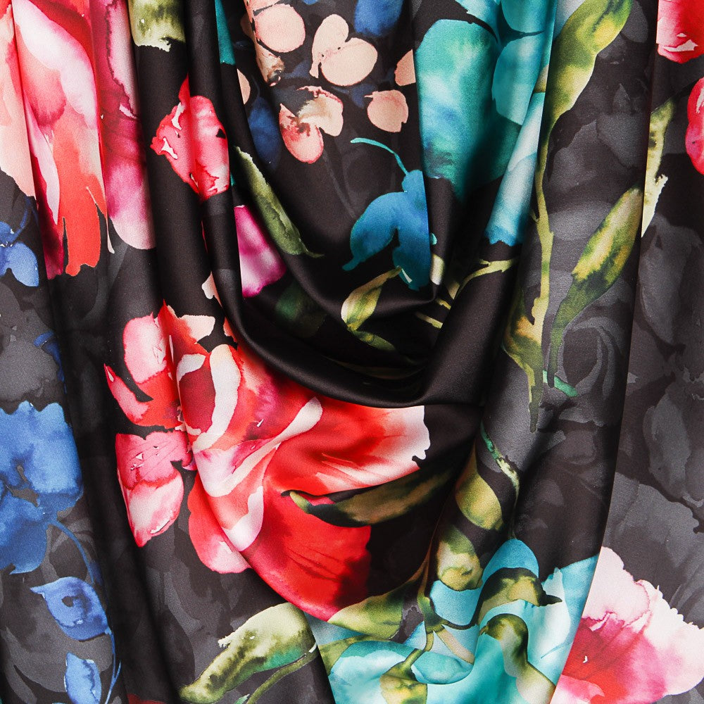 Satin Mode Branches Noir - Ribes y Casals