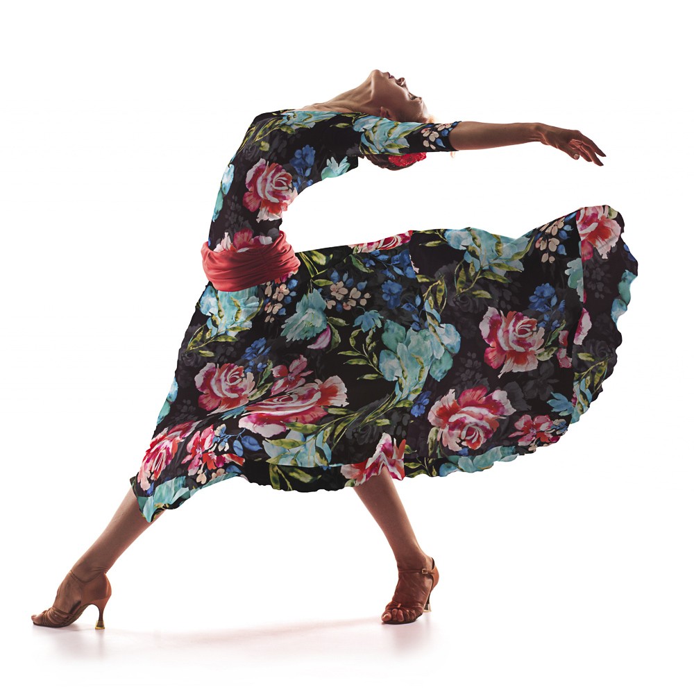 Satin Mode Branches Noir - Ribes y Casals