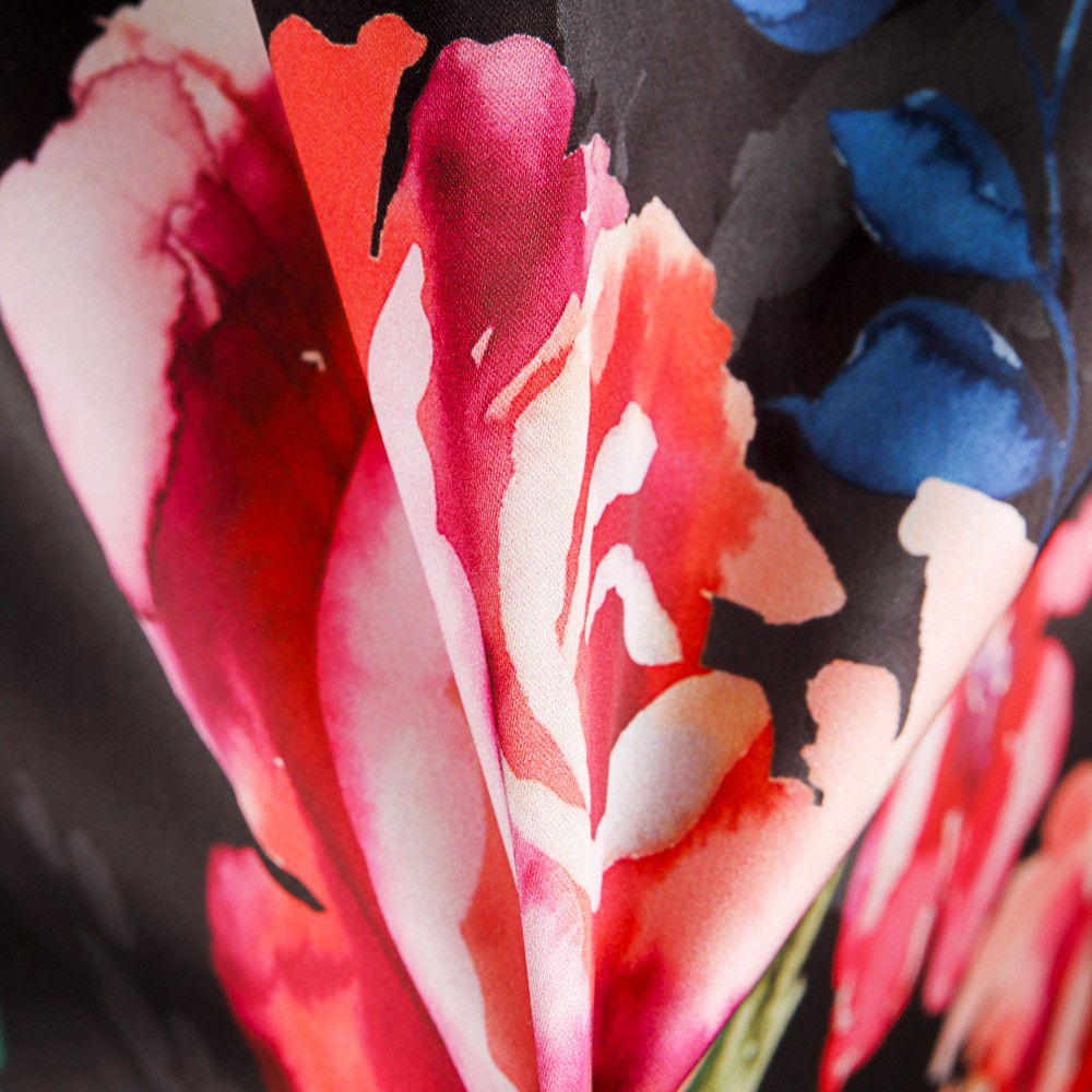 Satin Mode Branches Noir - Ribes y Casals