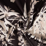 Tissu Satin Noir Jungle - Ribes y Casals
