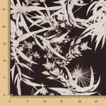 Tissu Satin Noir Jungle - Ribes y Casals