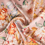 Satin Fleur Orange Rose - Ribes y Casals