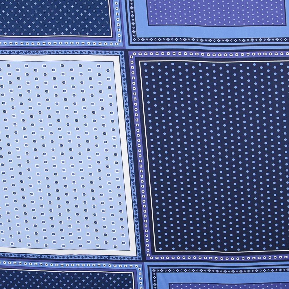 Satin Patchwork Bleu - Ribes y Casals