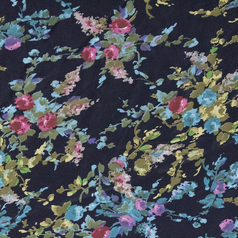 Satin Polyester Contraste Marine - Ribes y Casals