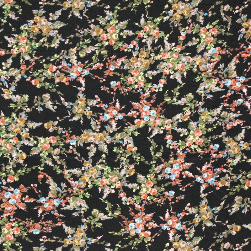 Satin Polyester Contraste Noir - Ribes y Casals