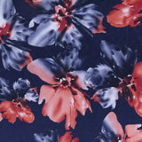 Satin Polyester Fleur Corail Marine - Ribes y Casals