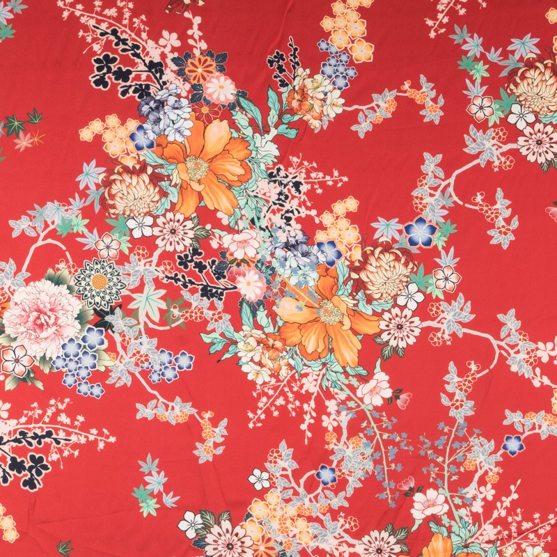 Satin Polyestrer Tropiqual Blanc - Ribes y Casals