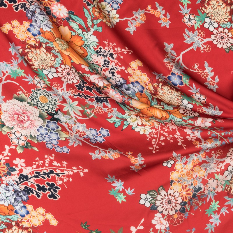 Satin Polyestrer Tropiqual Blanc - Ribes y Casals