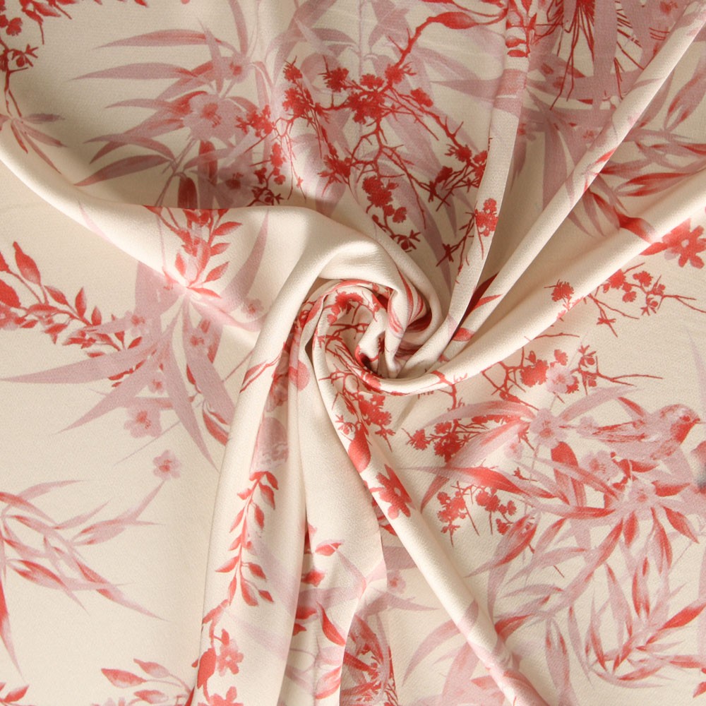 Polyester Satiné Kimono Écru - Ribes y Casals