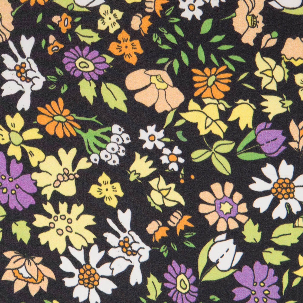 Polyester Satin Multifleurs - Ribes y Casals