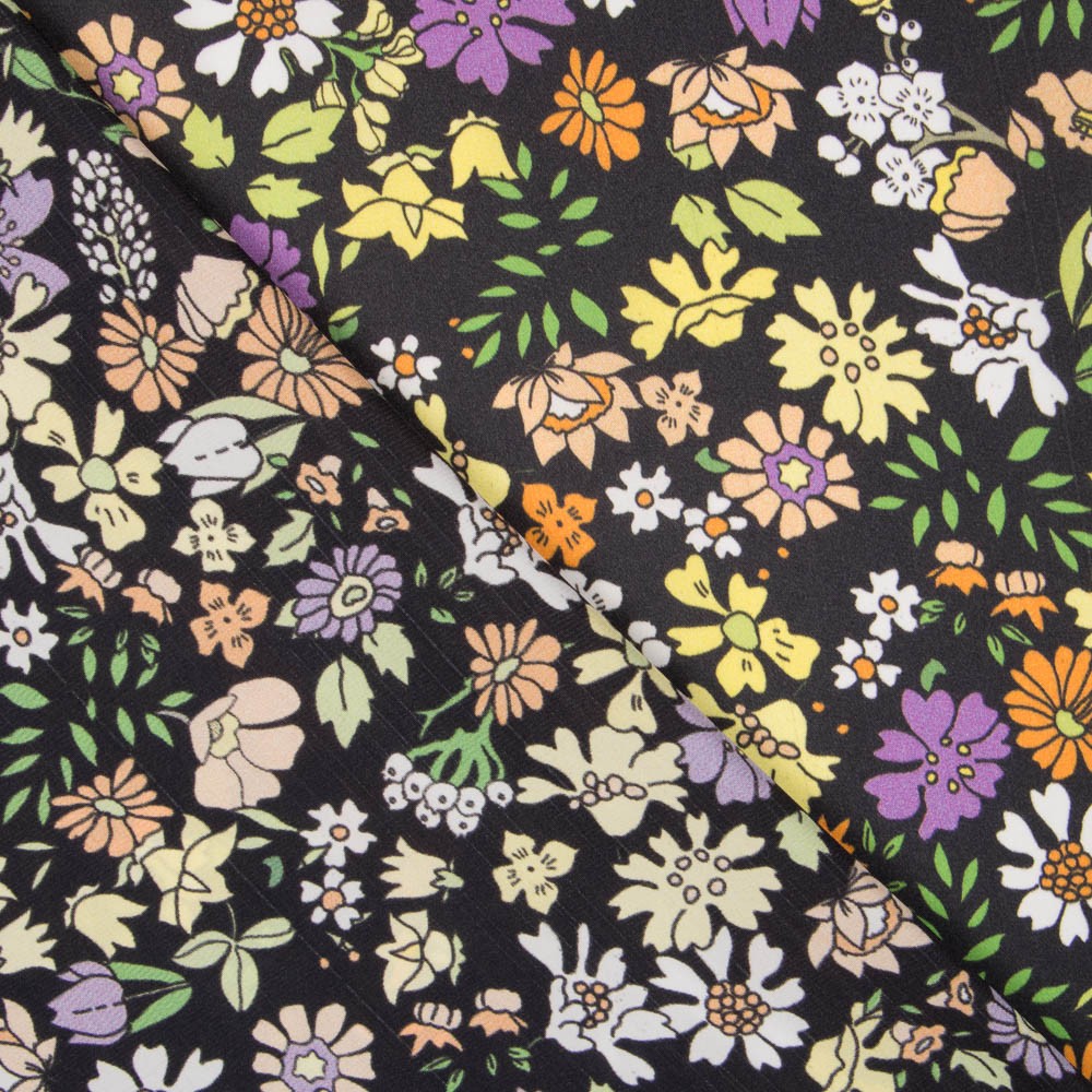 Polyester Satin Multifleurs - Ribes y Casals