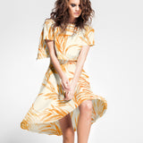 Satin Polyester Jungle Orange - Ribes y Casals