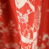 Satin Polyester Forêt Rouge - Ribes y Casals