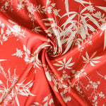 Satin Polyester Forêt Rouge - Ribes y Casals
