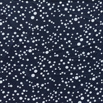 Satin Polyester à Pois Marine - Ribes y Casals
