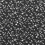 Satin Polyester à Pois Noir - Ribes y Casals
