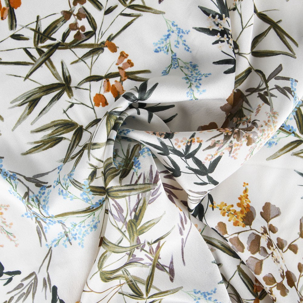 Satin Polyester Tropical Blanc - Ribes y Casals